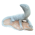 Goanna Basking Lizard Statue Ornament Animal Concrete Garden Australian Made