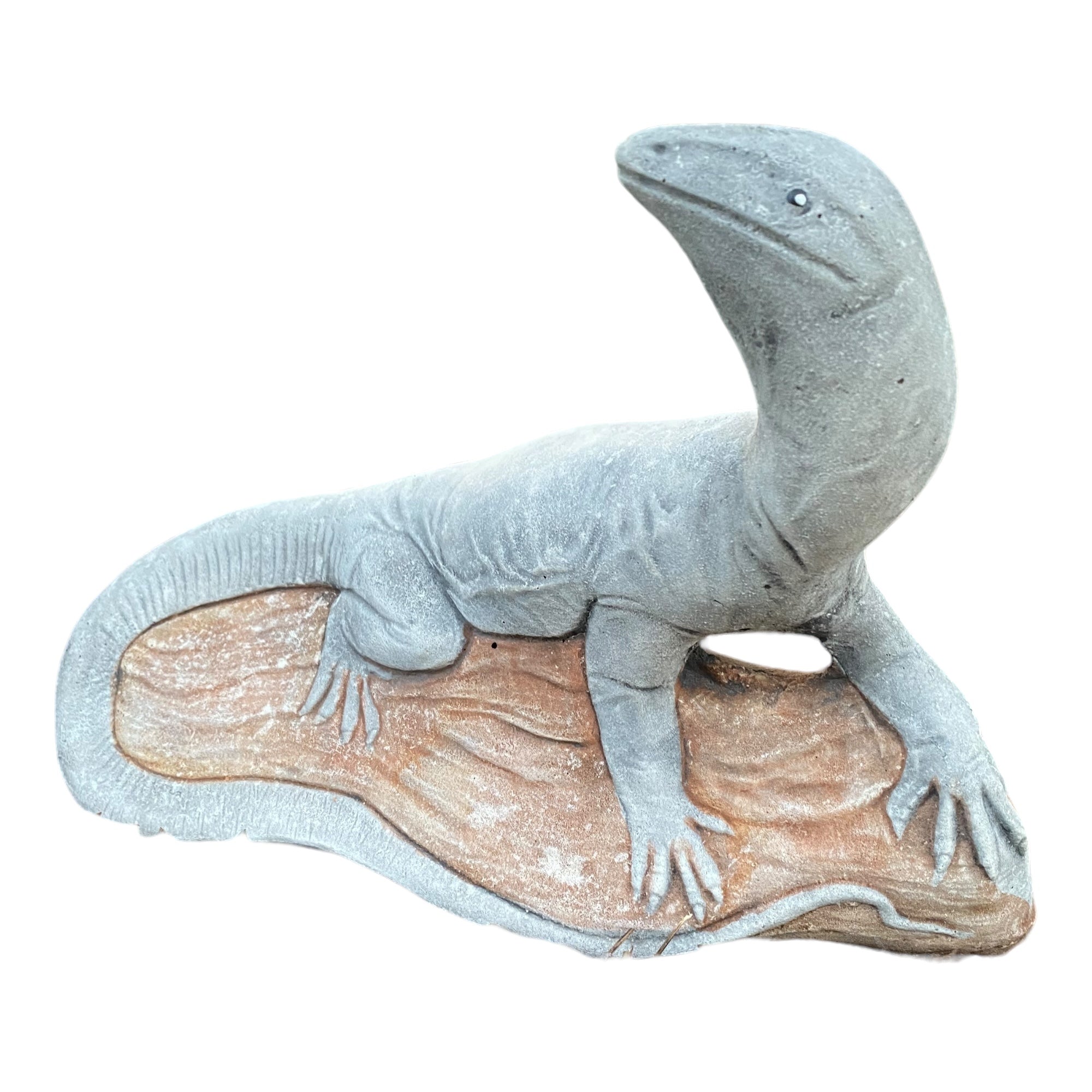 Goanna Basking Lizard Statue Ornament Animal Concrete Garden Australian Made