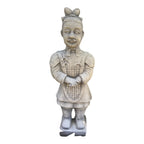 Chinese Warrior Statue Concrete Cement Garden Statue Australian Made 57cm high