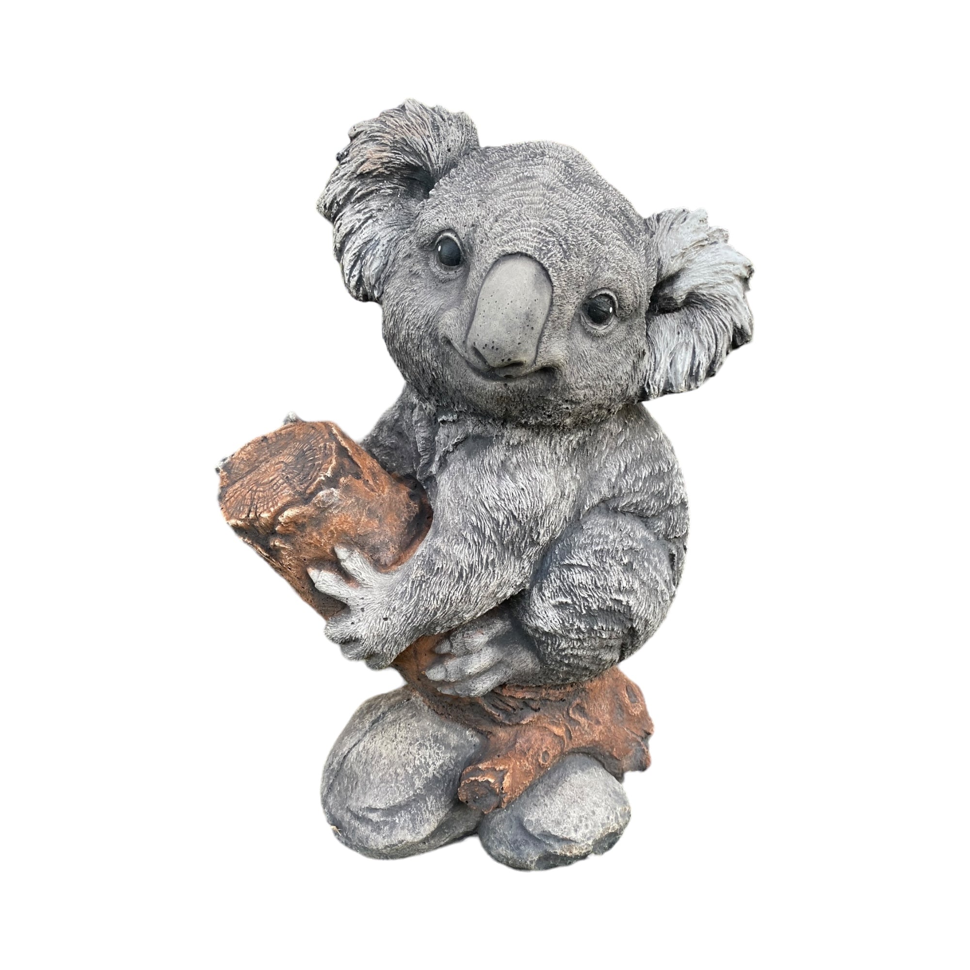 Koala On Branch Statue Ornament Animal Concrete Cement Garden Australian Made