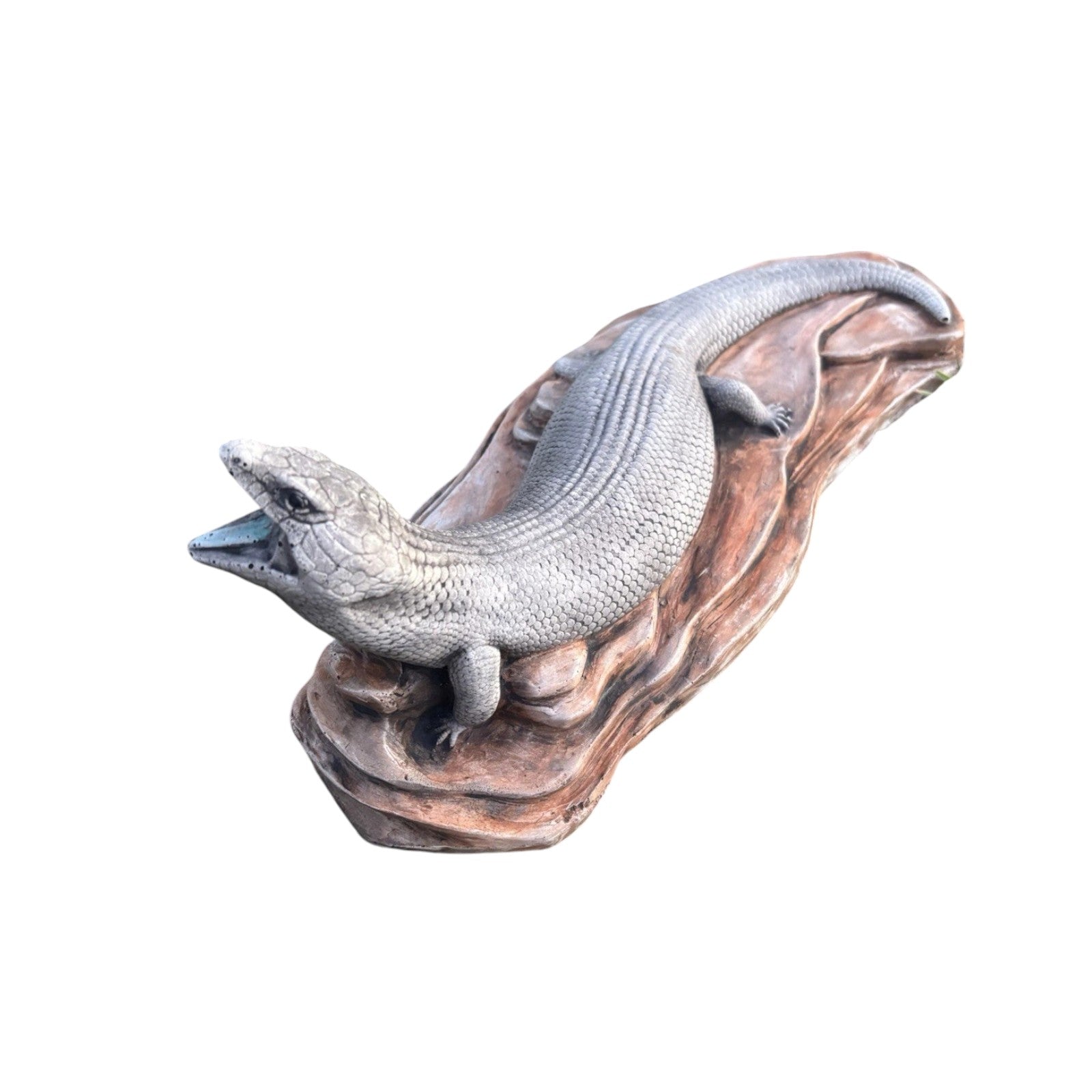 Blue Tongue Lizard Statue Ornament Animal Cement Concrete Garden Australian Made