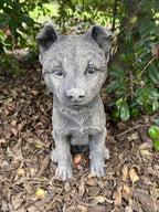 Blue Heeler concrete garden statue outdoor dog ornament