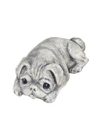 Concrete laying Pug garden statue outdoor cement dog ornament Australia