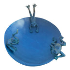 Frog Design Bird Bath Bee Water Station Wild Bird Garden Statue Ornament