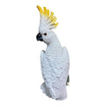22nice4me Garden Statues white cockatoo wall plaque with yellow crest and detailed resin feathers