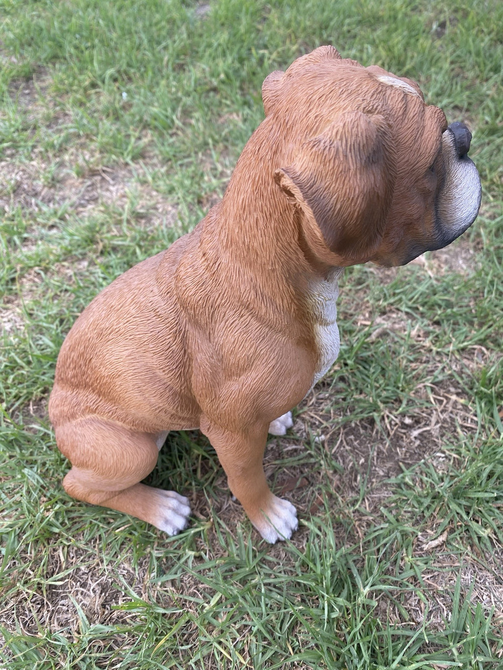 BOXER PUPPY DOG ANIMAL MEMORIAL GARDEN STATUE ORNAMENT FIGURINE HOME DECOR