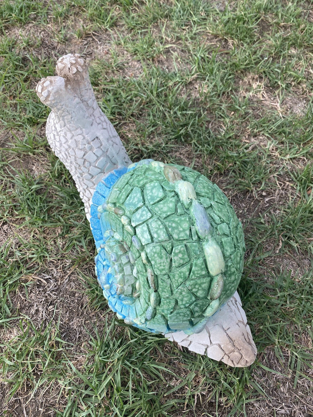 Mosaic Look Snail Garden Statue Ornament Figurine Home Decor