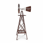 22nice4me Garden Statues rustic metal Southern Cross windmill garden ornament standing 2.3 metres tall